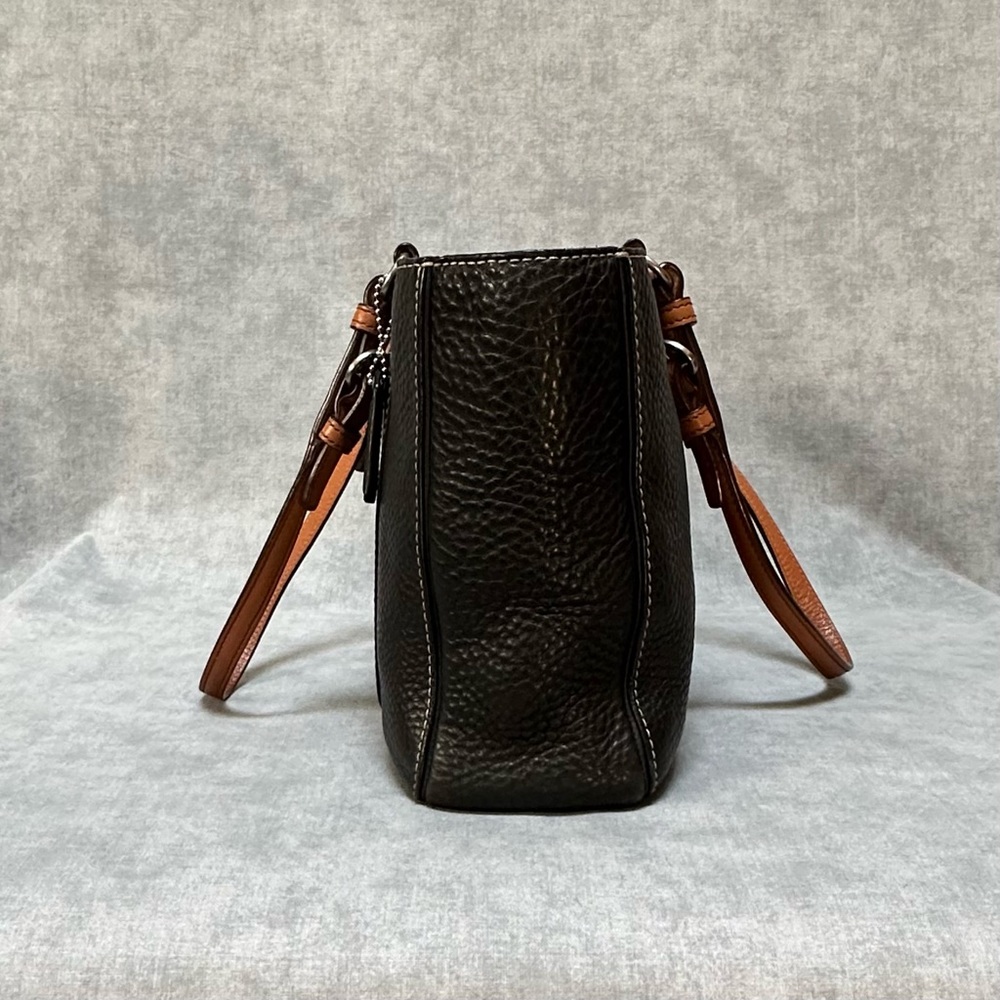 COACH Chelsea Pebbled Black Leather Tote - Picture 3 of 14